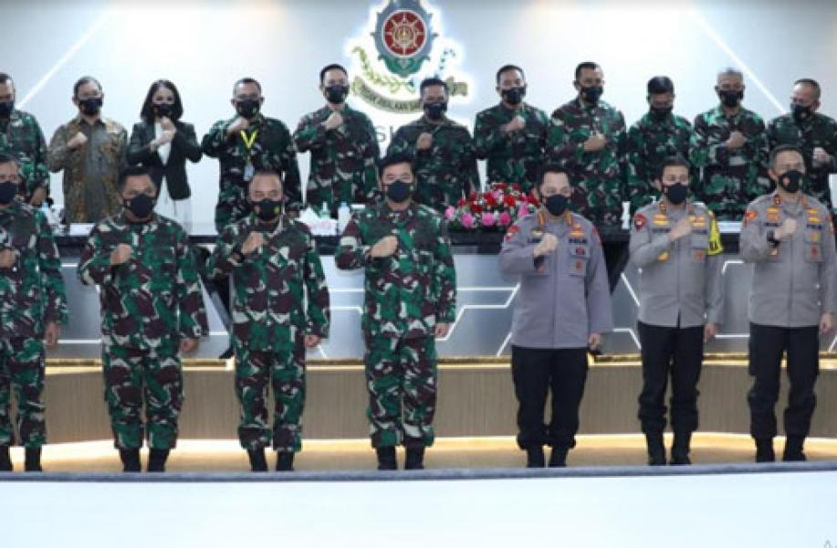 Panglima TNI dan Kapolri Tinjau Fasilitas Pendidikan Sesko TNI