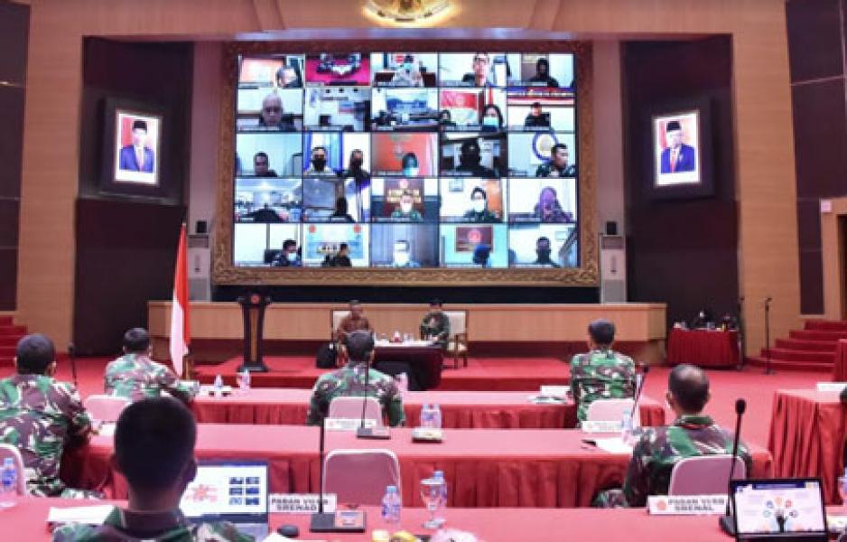 Rakor Reformasi dan Birokrasi TNI Tahun 2021 di Buka