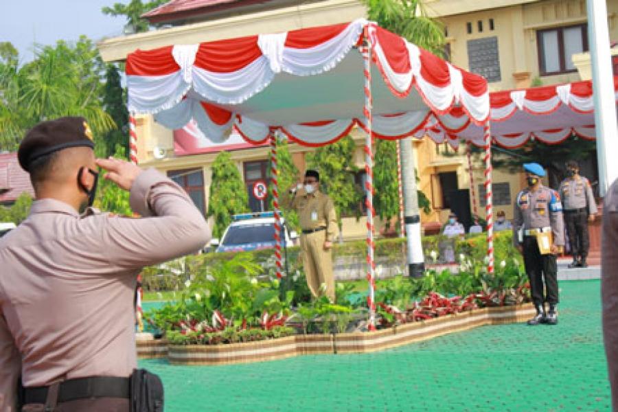 Sekda Siak Jadi Irup Apel Gelar Pasukan Ops Ketupat Lancang Kuning 2021