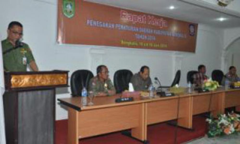 50 Peserta Ikuti Rapat Kordinasi Penegakan Perda Tahun 2014