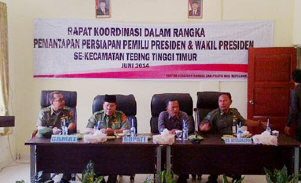 Bupati Meranti Gelar Rakor Pemantapan Pilpres 2014