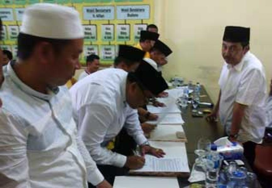 Ini Pakta Integritas Anggota DPRD Siak dari Partai Golkar