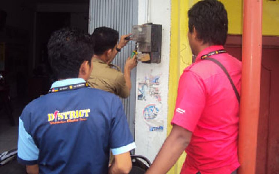 PLN Bagan Siapi-api Tertibkan Meteran Pelanggan