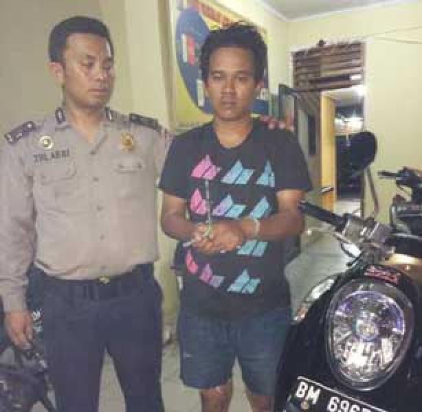 Pelarian Pelaku Curanmor Berakhir Dikantor Polisi
