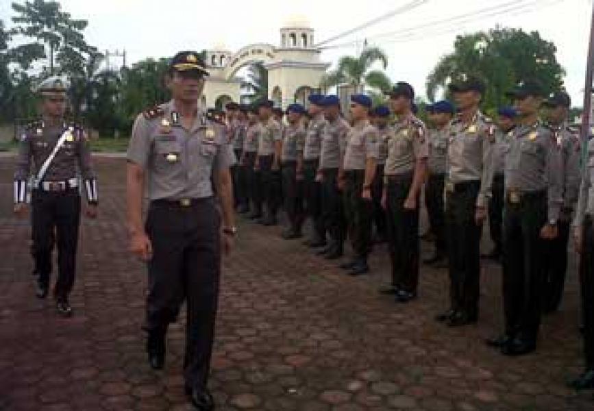 Pengamanan Pilpres, Polres Bengkalis Kerahkan 398 Personil