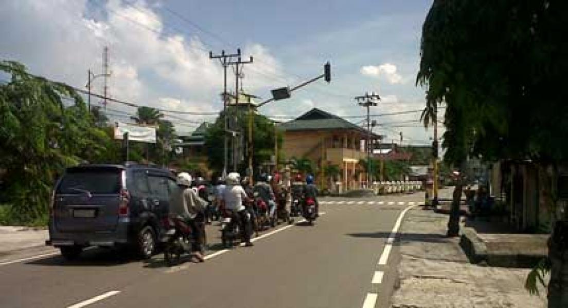 Pengguna Jalan Keluhkan Traffic Light Kota Bangkalis