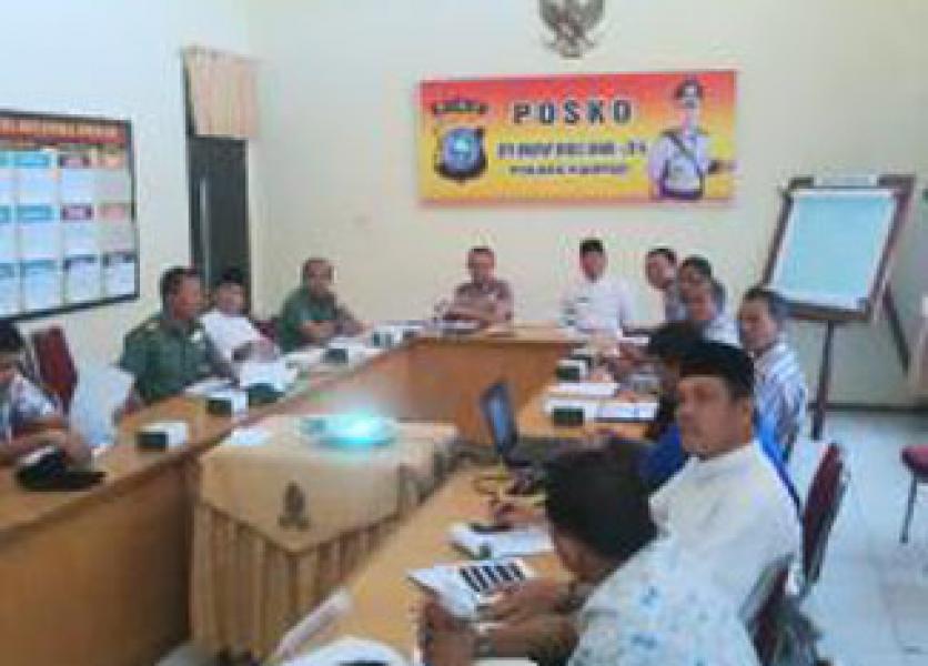 Polres Kampar Gelar Rakor Penanggulangan Pasca Bencana Kabut Asap