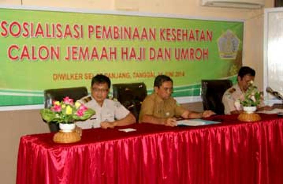 Sosialisasi Pembinaan Kesehatan Calon Jemaah Haji dan Umroh