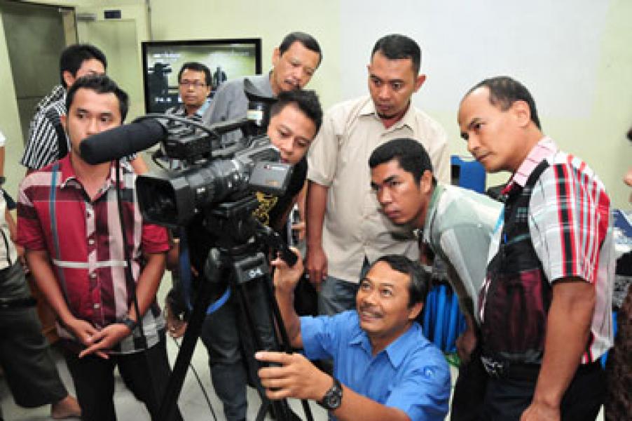 Tenaga Peliputan Humas Prov Riau Pelatihan di MMTC Yogyakarta