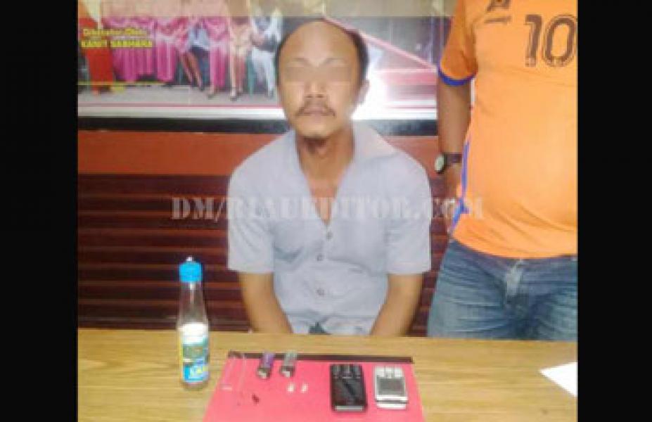 Edarkan Sabu, Anggota Banpol PP Desa Tanah Merah Inhil Diciduk Polisi