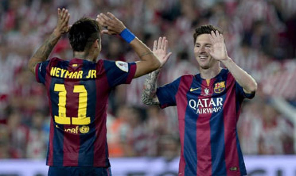 Neymar Dukung Messi Rebut Ballon d`Or 2015