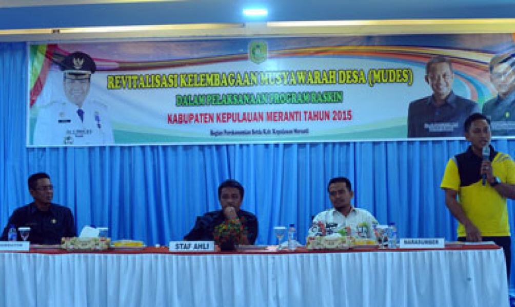 Pemkab Meranti Gelar Mudes Pengendalian Program Raskin