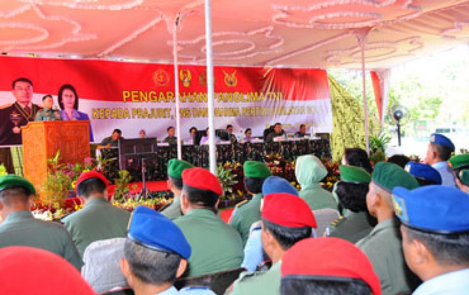 Pengarahan Panglima TNI Didepan 2.283 Prajurit TNI