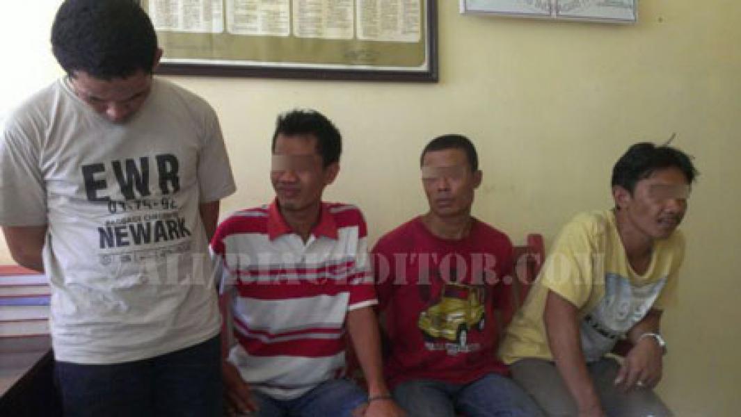 Penyalahgunaan Narkotika, Empat Pria Kecamatan Lirik Diamankan Polisi