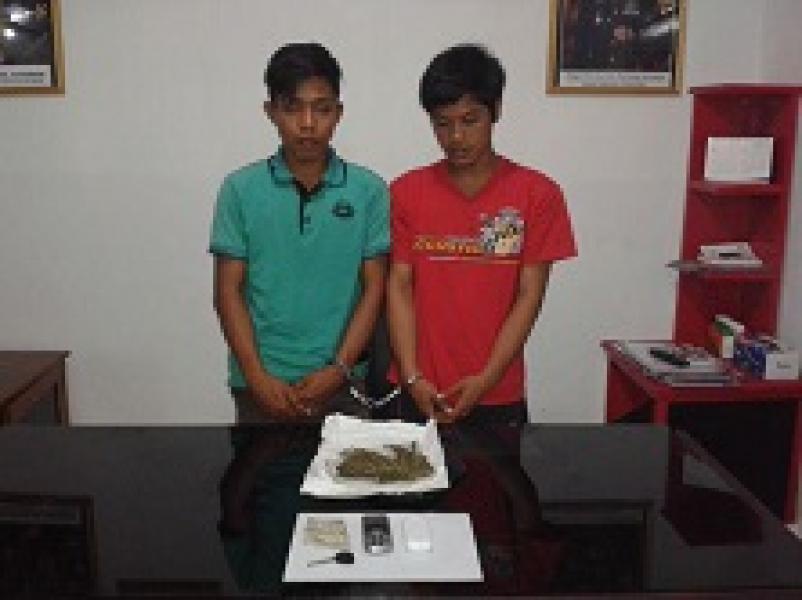 Polsek Inhu Tangkap 2 Orang Pemilik Narkoba