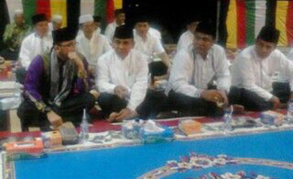 Sambut Ramadhan, Bupati Harris Hadiri Tabligh Akbar di Langgam