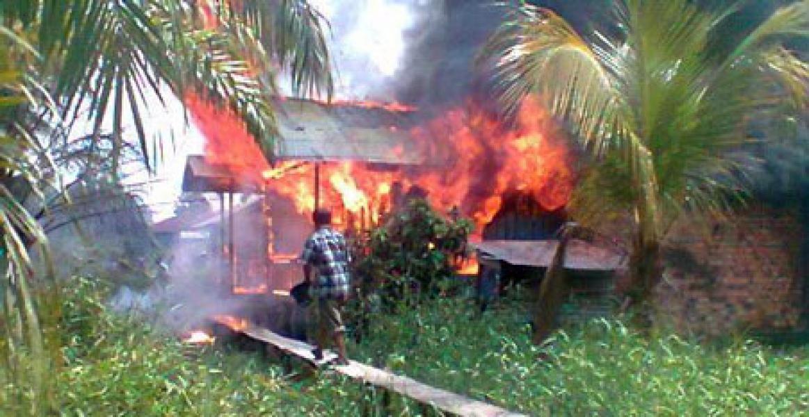 Satu Unit Rumah di Bagan Punak Ludes Dilalap Sijago Merah