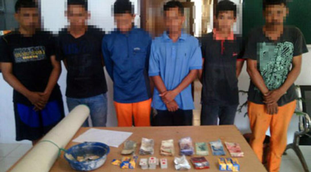 6 Penjudi QQ Dicokok Polsek Pangkalan Lesung