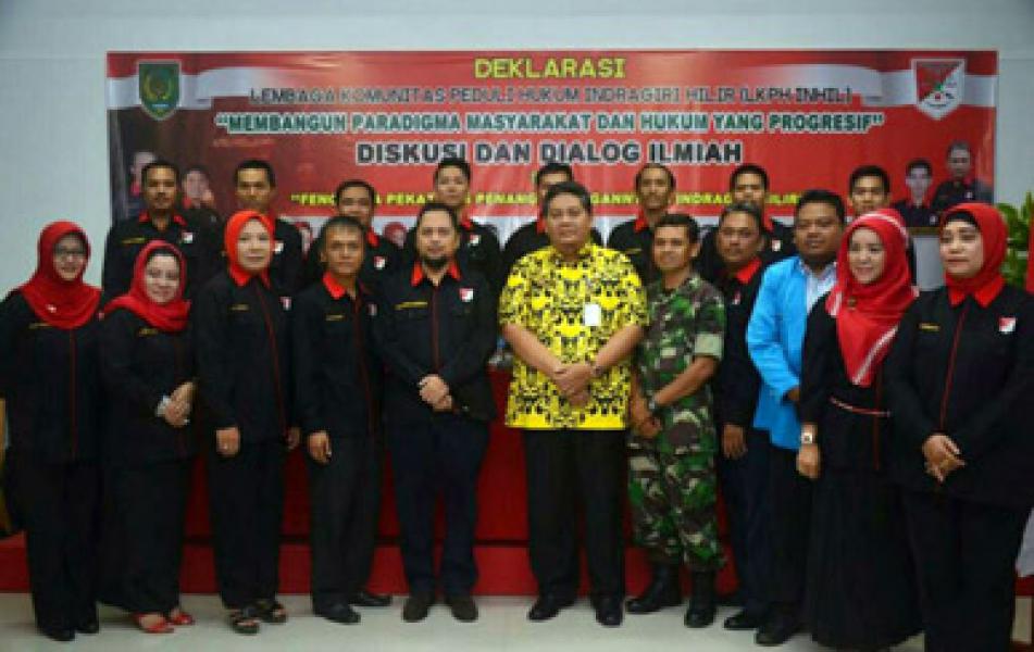 Asisten I Setda Inhil Hadiri Deklasi Lembaga Komunitas Peduli Hukum