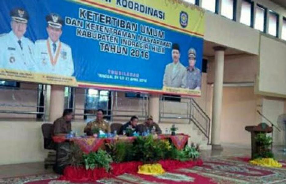 Bupati HM Wardan Pimpin Rakor Dengan Forkopimda Se Inhil