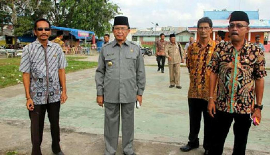 Bupati HM Wardan Tinjau Persiapan MTQ Inhil ke 46 di Kecamatan Kateman