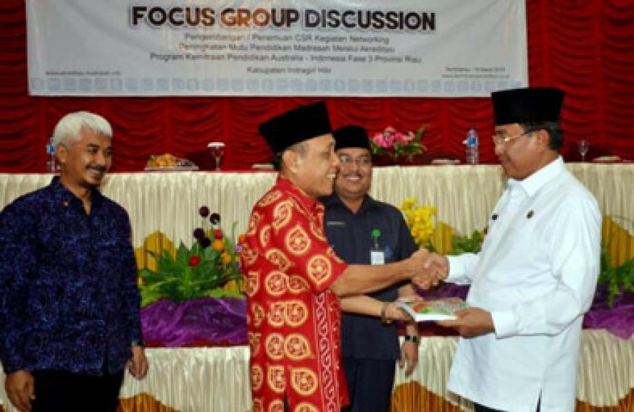 Bupati Wardan Hadiri Fokus Group Diskusi Steakholder Madrasah