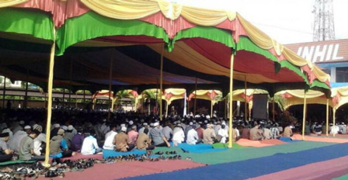 Bupati Wardan Hadiri Tabliq Akbar yang Ditaja Polres Inhil