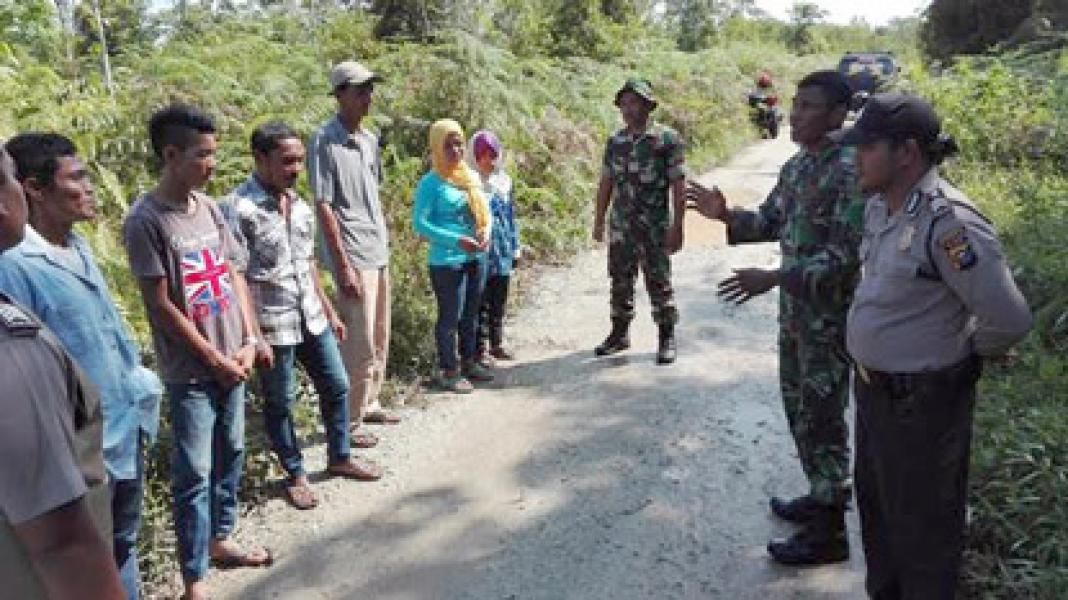 Danramil 01/Bengkalis Patroli Karhutla di Wilayahnya