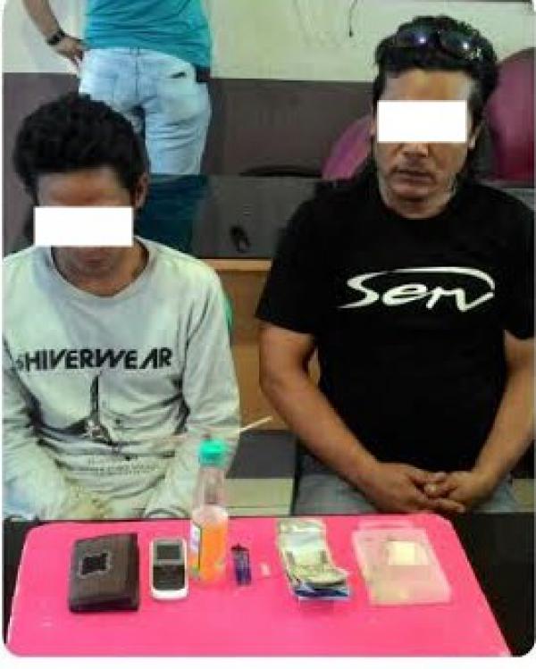 Dua Pria Pemakai Sabu Ditangkap Disebuah Wisma di Tembilahan