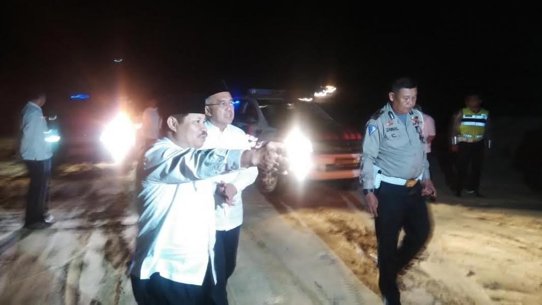 Gubri bersama Bupati Bengkalis Tinjau Pembangunan Jalan Lingkar Barat Duri