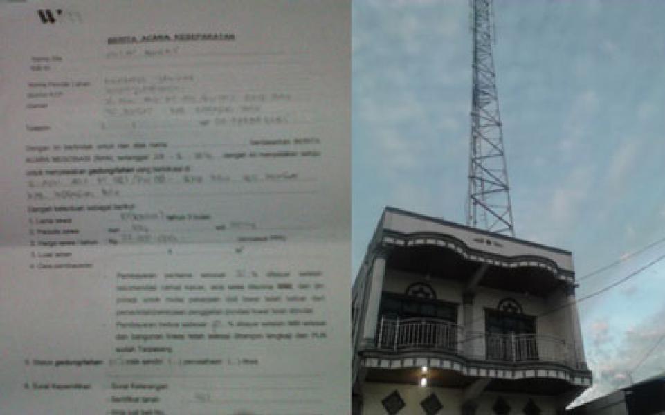 Izin Pembangunan Tower di Jalan Azki Aris Dinilai Cacat Hukum