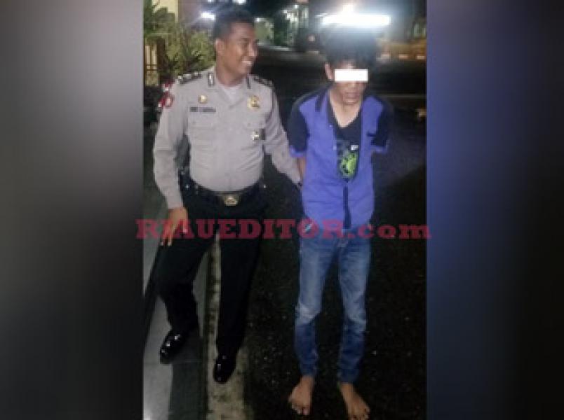 Jambret di Pekanbaru Babak Belur di Hajar Warga