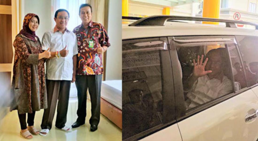 Kesehatan Bupati HM Wardan Membaik dan Diboleh Pulang oleh Pihak RS Awal Bross