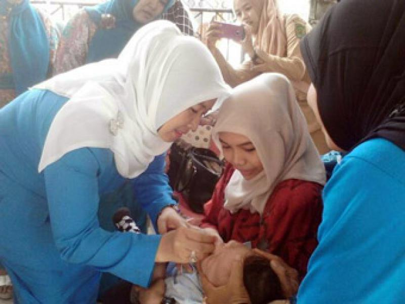 Ketua TP PKK Inhil Imbau Sukseskan Pelaksanaan PIN Polio 2016