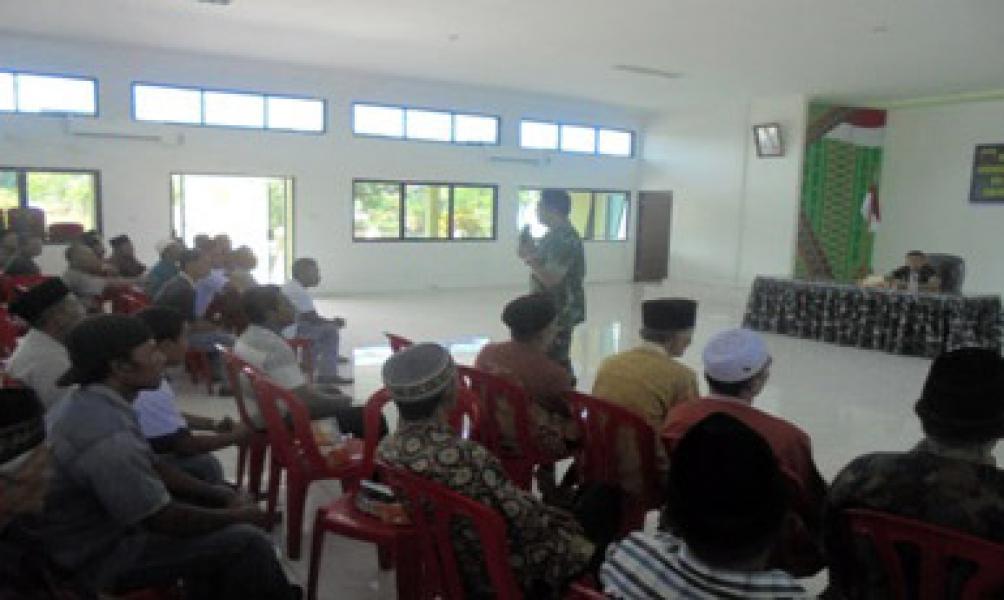 Kodim 0303/Bengkalis Melaksanakan Kegiatan Komsos dengan Masyarakat