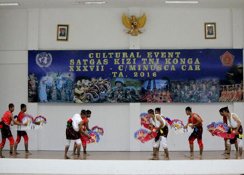 Kontingen Garuda XXXVII-C/Minusca Gelar Cultural Event  