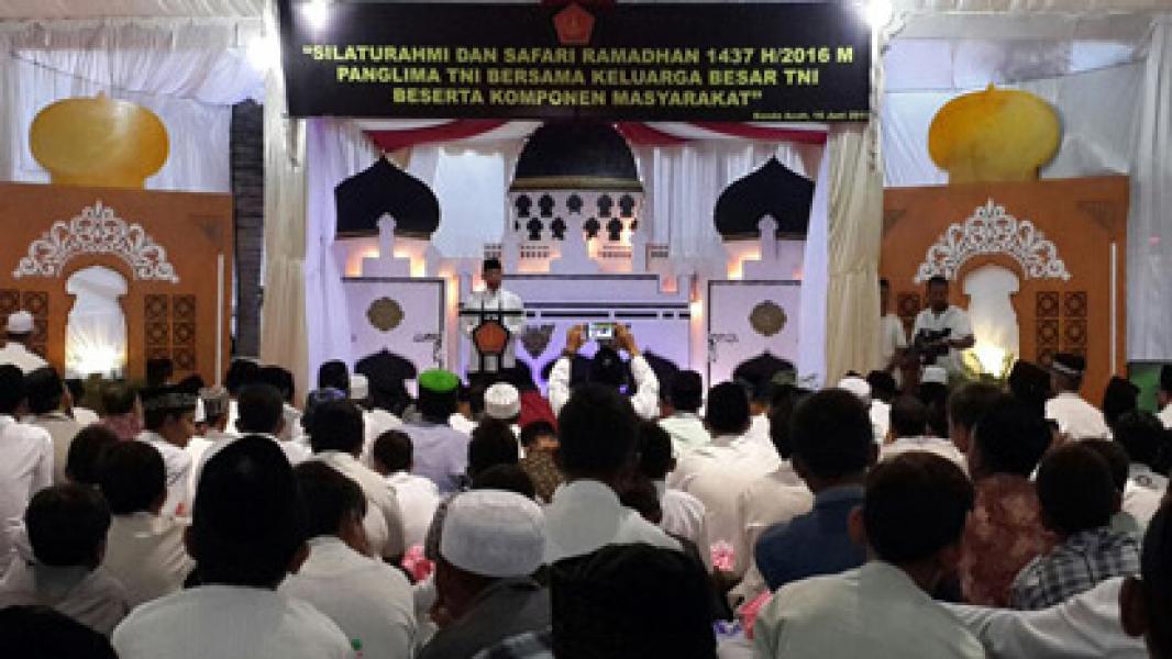 Panglima TNI: Saya Gembira dan Bahagia, Sesama Prajurit dan Aparat Kompak di NAD  