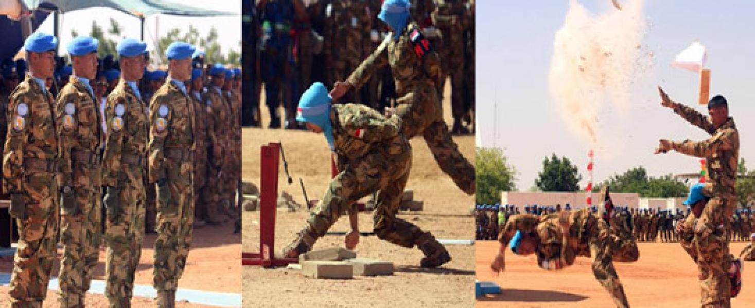 Pasukan Garuda TNI Meriahkan Hari Pasukan Perdamaian di Darfur