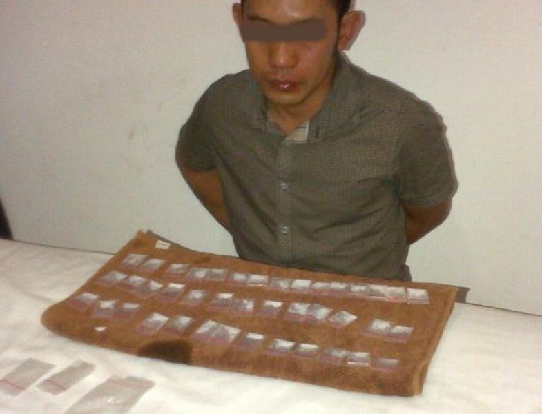 Pengedar Sabu Dibekuk di Dalam Kamar Hotel Sabrina Panam