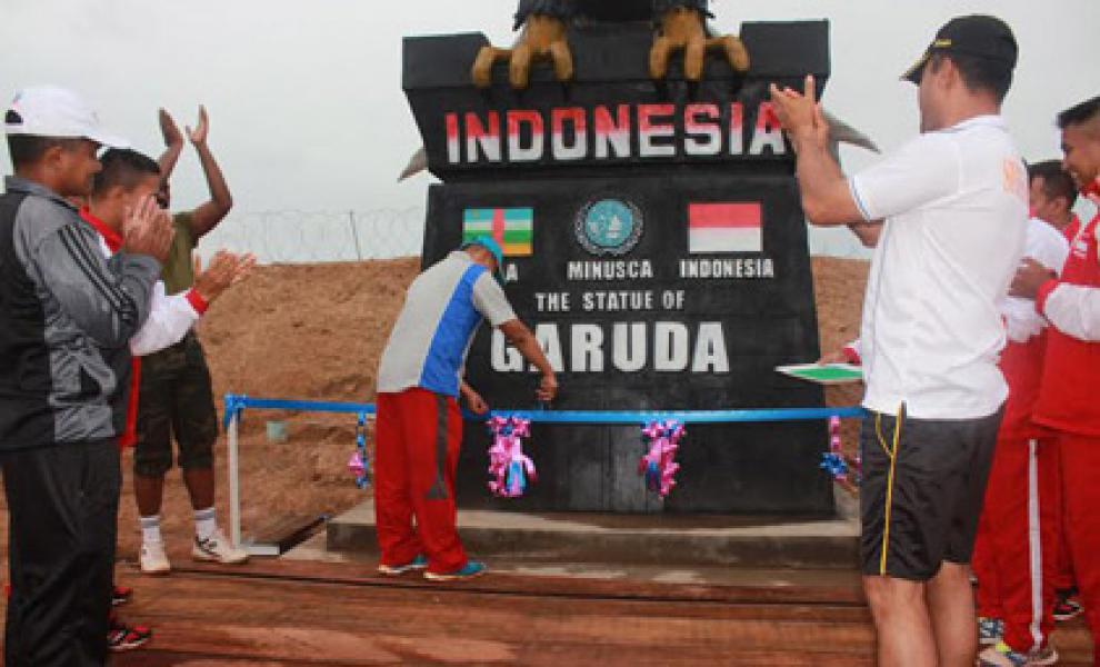 Peresmian Monument Patung Garuda di Afrika