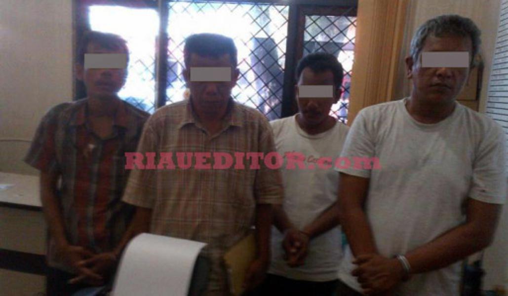 Pesta Narkoba, 4 Pria Ditangkap di Sebuah Rumah Dibelakang Lapas Pekanbaru