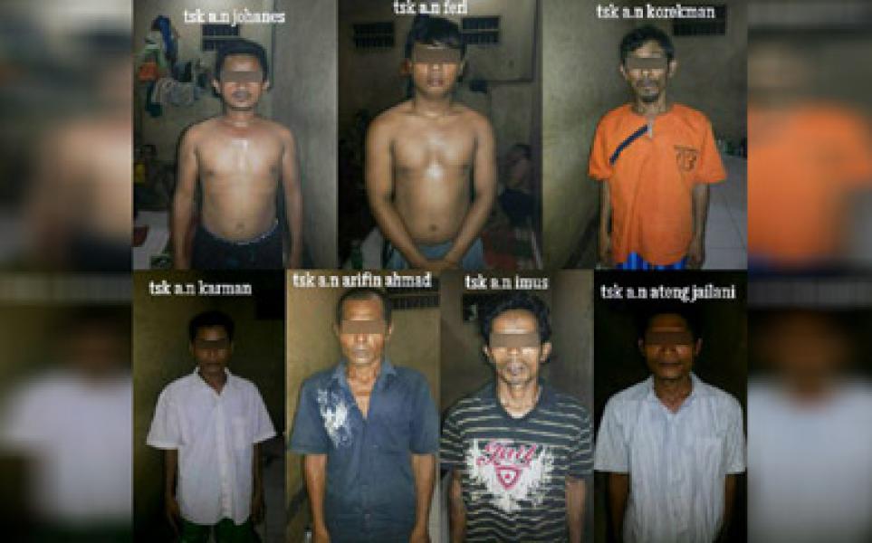 Polres Inhu Tetapkan 7 Tersangka Dalam Kasus Pembakaran Mobil di Seberida