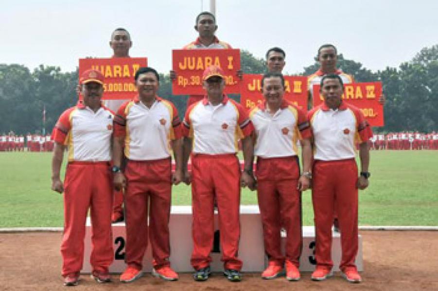 Tim Gabungan 4 Juara Sepak Bola Antar Satker Mabes TNI