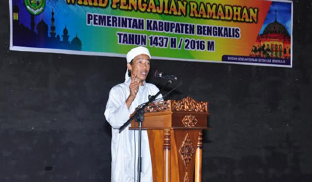 Tingkatkan Ibadah Sunnah, Kesra Setdakab Bengkalis Taja Wirid Pengajian Ramadhan