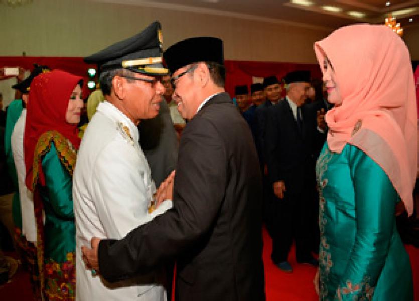 Wabup Bengkalis sampaikan Tahniah Buat Mursini-Halim