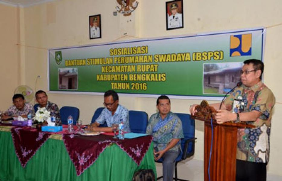 Wabup Muhammad: Pemkab Bengkalis Mendukung Sepenuhnya Program BSPS