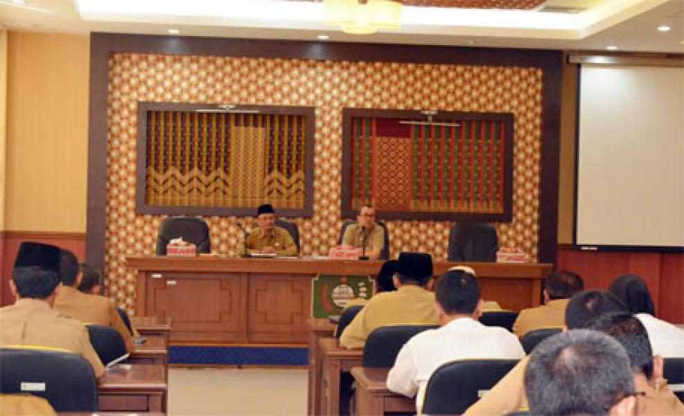 Jelang Kahadiran Tim Verifikasi KLA, Bupati Siak Pimpin Rapat dengan Instansi Terkait