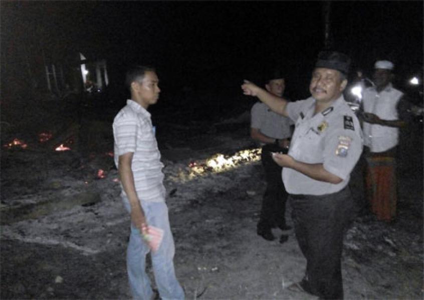 Kebakaran Di Desa Pancur Bukan Akibat Percikan Kembang Api