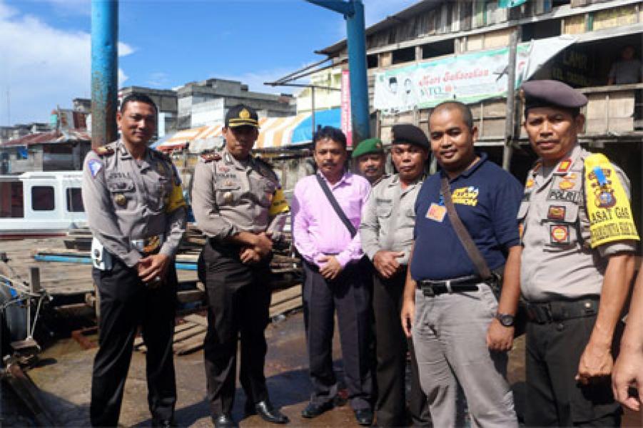 Pantau Arus Balik, Kapolres Inhil Kunjungi Pos Pelayanan Operasi Ramadniya Siak 2017 di Kateman