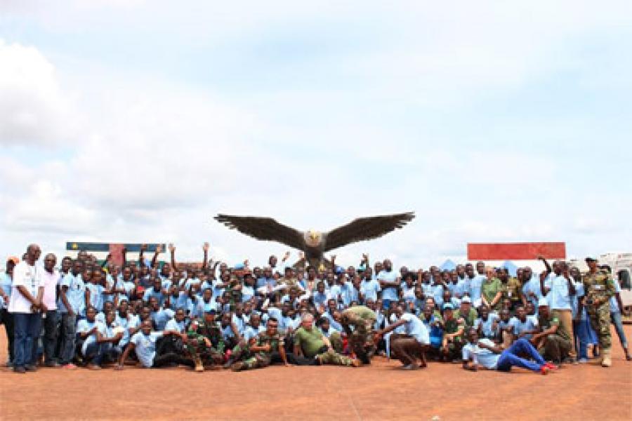 Peringatan Peacekeepers Day di Camp Kontingen Garuda Afrika Tengah